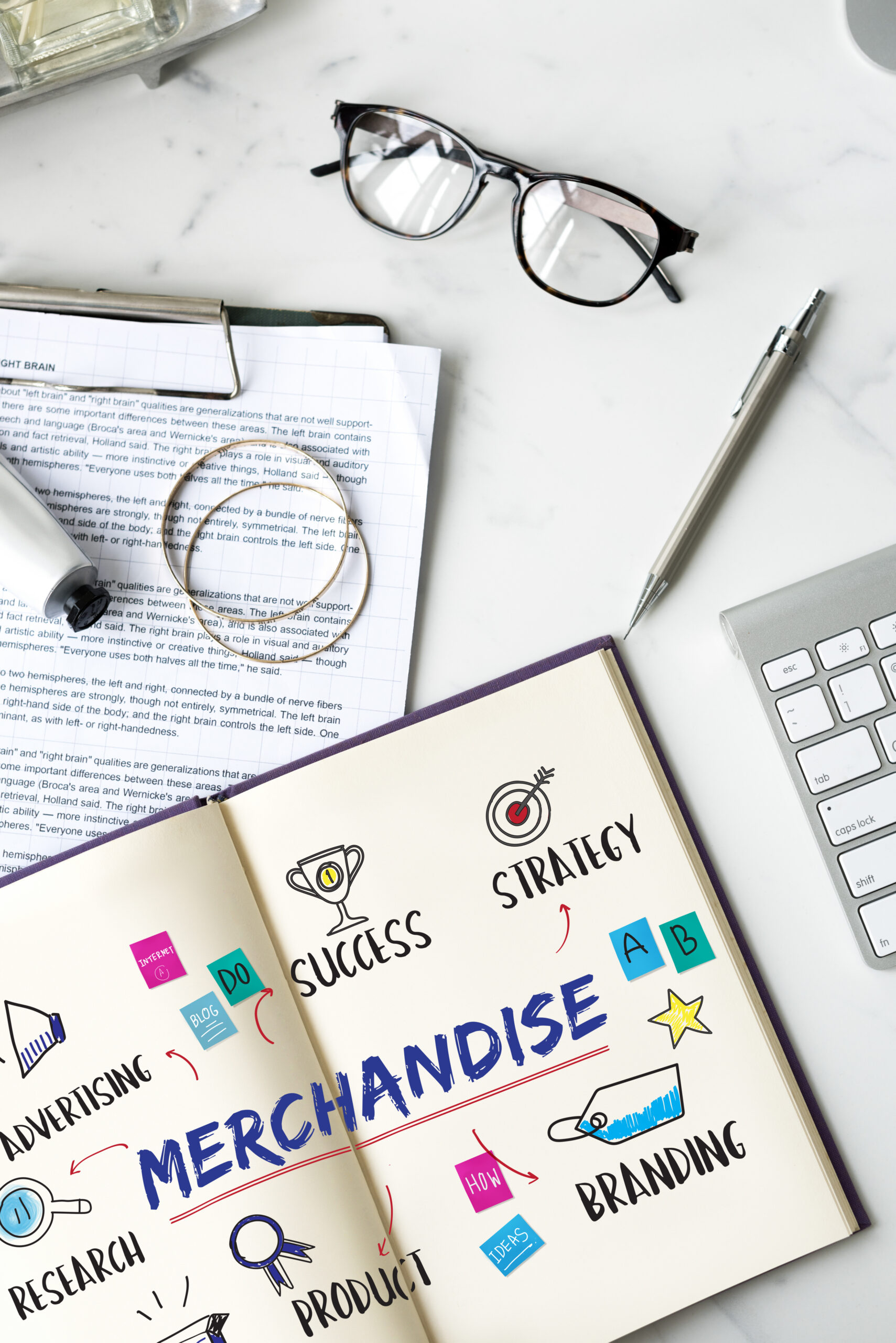 merchandise business goal investment plan concept